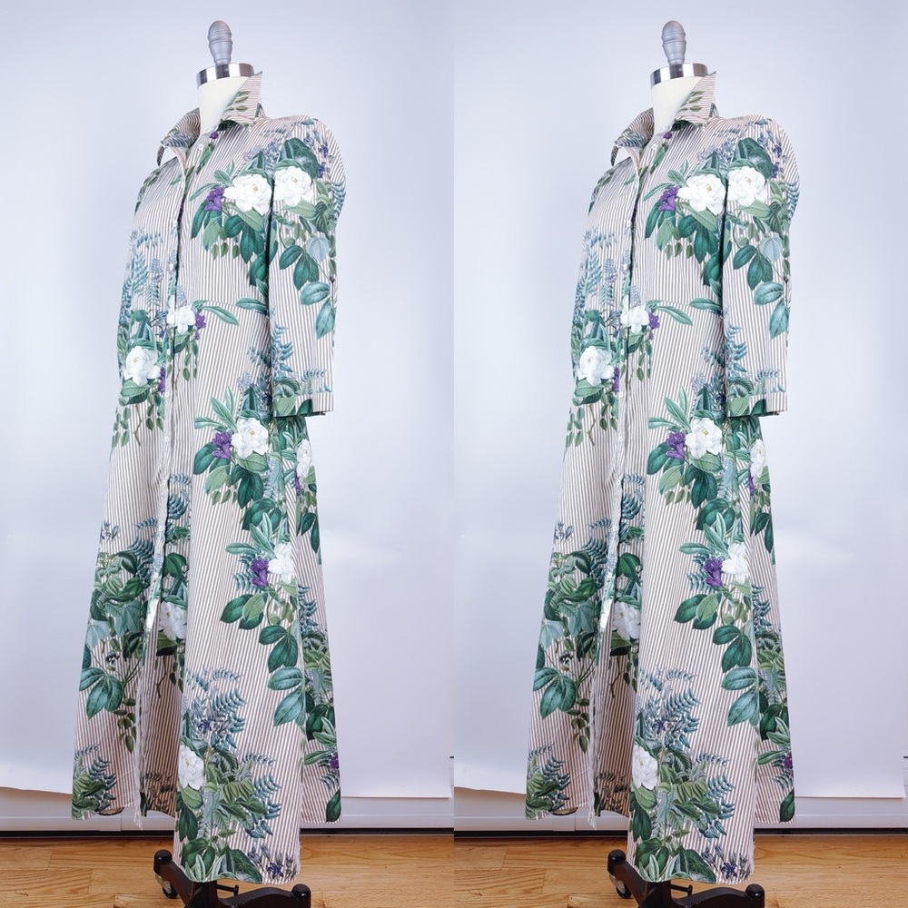 Zara Striped And Floral Print Tunic Shirt Dress
Size Large - Picture 4 of 11